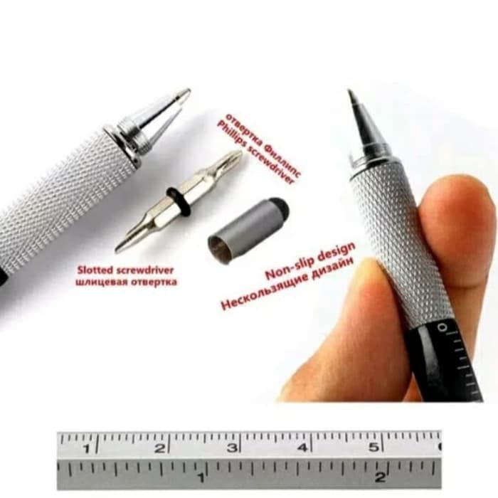 NEW PRODUK PULPEN PEN STYLUS HP ANDROID MULTIFUNGSI 6IN1 6 IN 1
