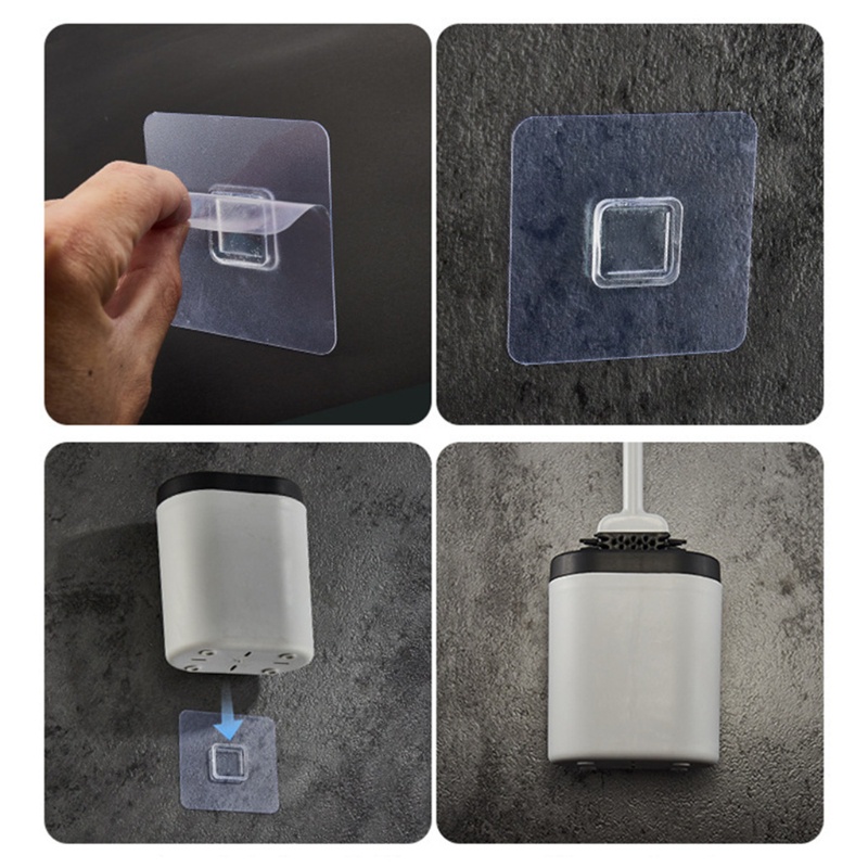 Set Holder Sikat Toilet Bahan Silikon Flexible Tahan Lama Cepat Kering Untuk Kamar Mandi