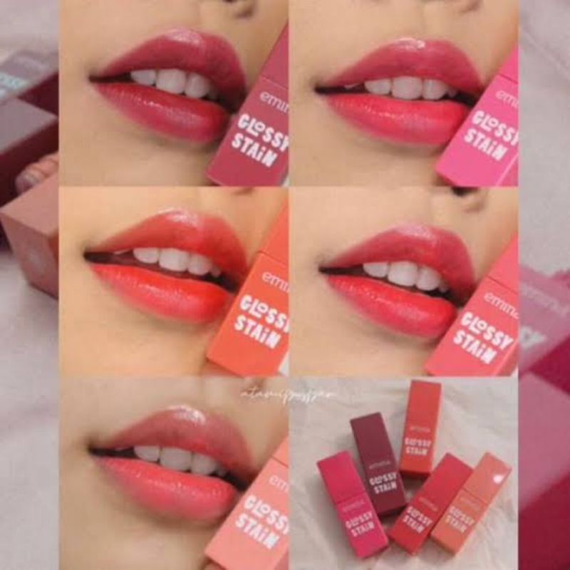 Jual EMINA Glossy Stain 3g Lip tint gel finishing glossy Shopee