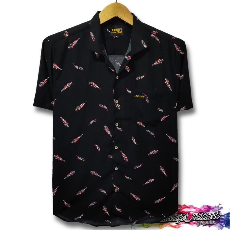 KEMEJA PRIA MOTIF BUNGA BUNGA