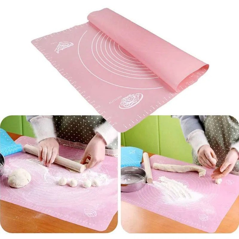 Alas Adonan Kue Jumbo Silicone Mat Alas Adonan Besar Fondant Kue Silikon - AKE ALE