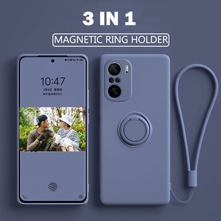 soft case silikon dengan ring holder magnetik untuk xiaomi redmi note 10s 10 10s 10 pro