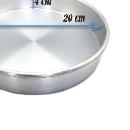 ♥ Kiwi Loyang Bulat Pressed Diameter 20 cm Tinggi 4 cm – Perak ❂