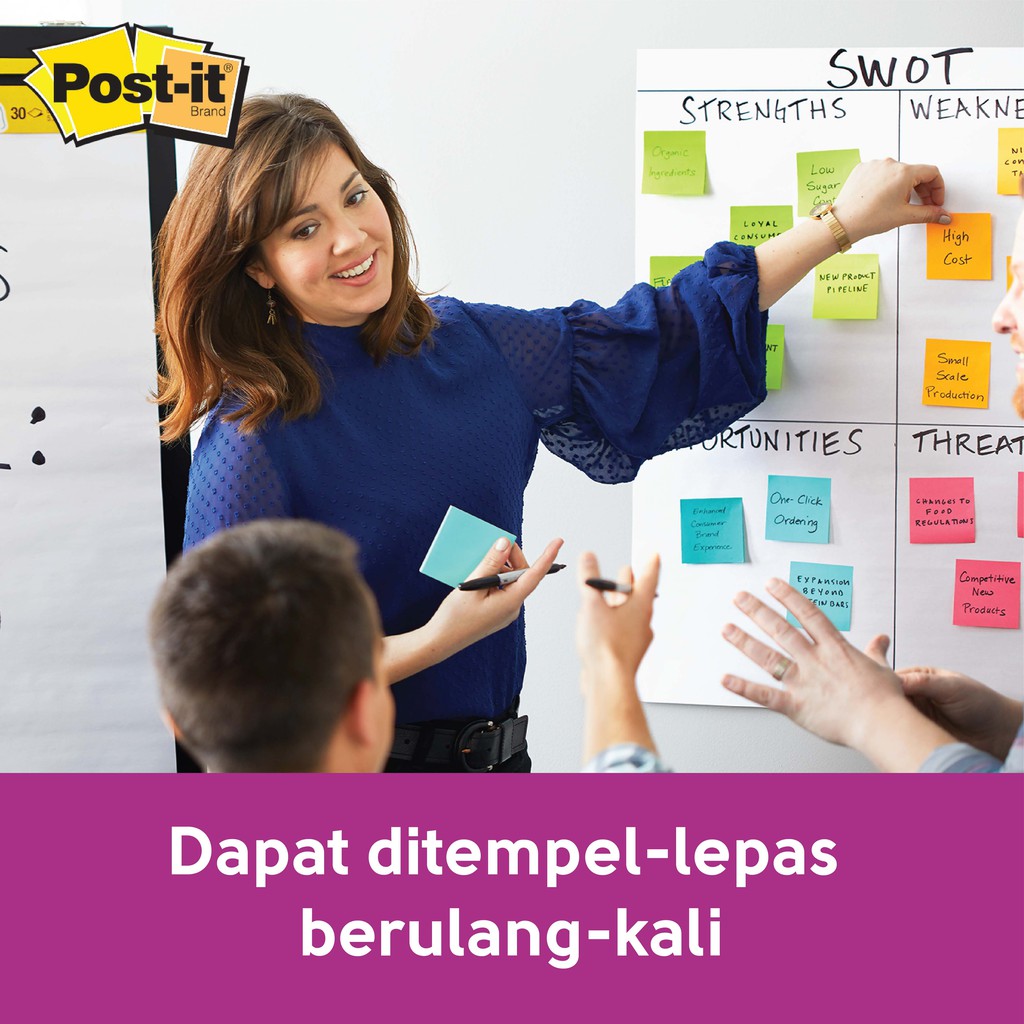 3M Post-it Memo Tempel 390 Lembar 7.6 x 7.6 Miami Collection 654-SSMIA-3