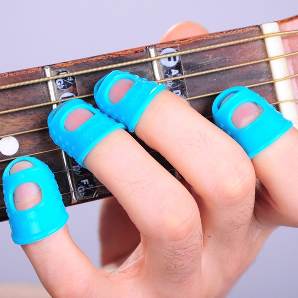 Pelindung Jari Silikon Petik Gitar Silicone Finger Protector