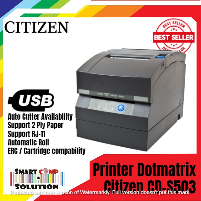 Printer Struk Kasir POS Dotmatrix Citizen CD-S503 Dot Matrix 76mm AutoCutter