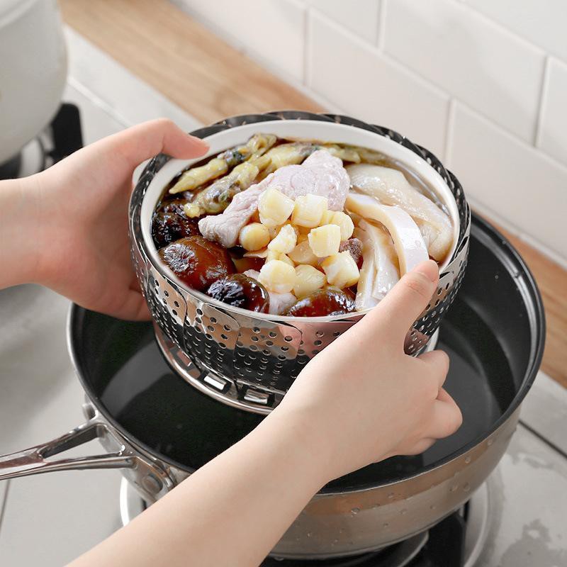 Nampan Sisipan Kukusan Stainless Steel Model Bunga - Steamer Insert