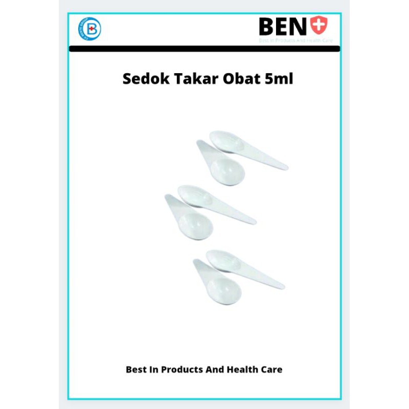 Sendok Obat Takar 5 ml Isi 100 pcs