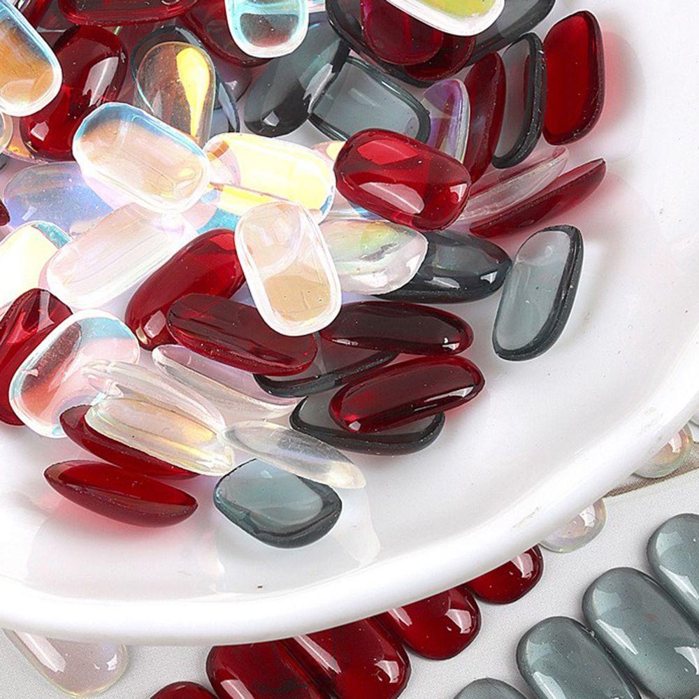 Mxbeauty Aurora Hiasan Kuku Warna-Warni 30 Pcs Jelly DIY Resin Manicure Aksesoris Flatback Kristal Nail Art Rhinestones