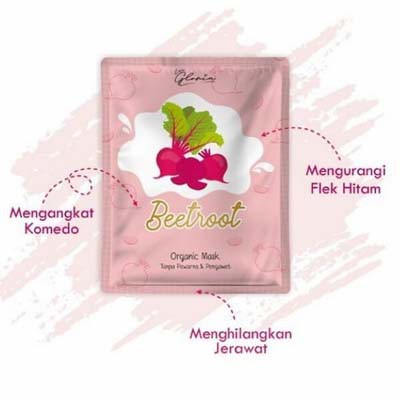 LEA GLORIA MASKER BUBUK ORGANIK 10GR - CHARCOAL - TURMERIC - MATCHA-BEETROOT