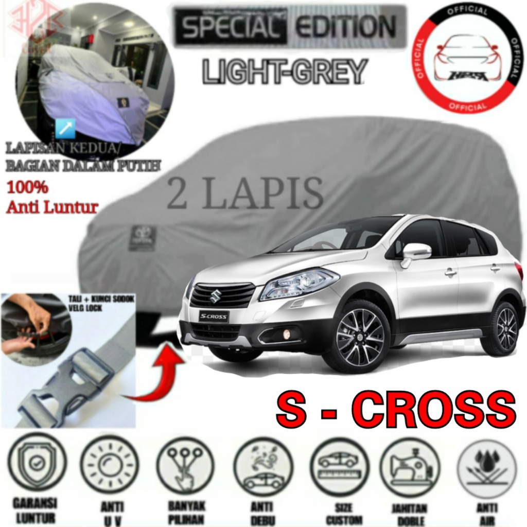 Cover Body Mobil Suzuki S-Cross/ Cover Mobil Suzuki S-Cross/ Sarung Mobil Suzuki S-Cross/ Selimut Mobil Suzuki S-Cross/ Cover Mobil S Cross