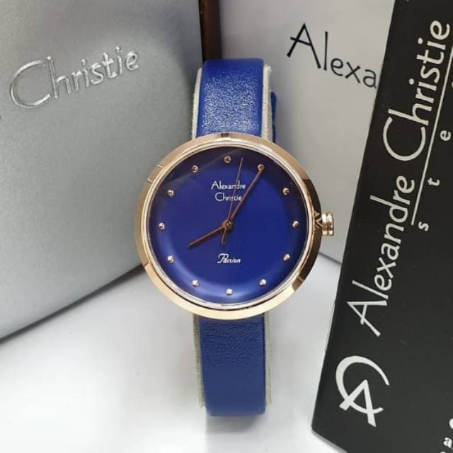 JAM TANGAN WANITA ALEXANDRE CHRISTIE AC 2745 LEATHER ORIGINAL GARANSI RESMI 1 TAHUN