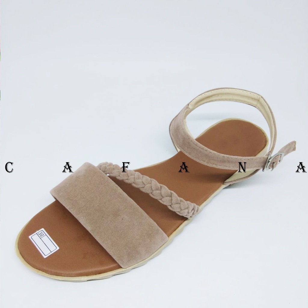 Sandal Wanita Slop Kepang SDL113