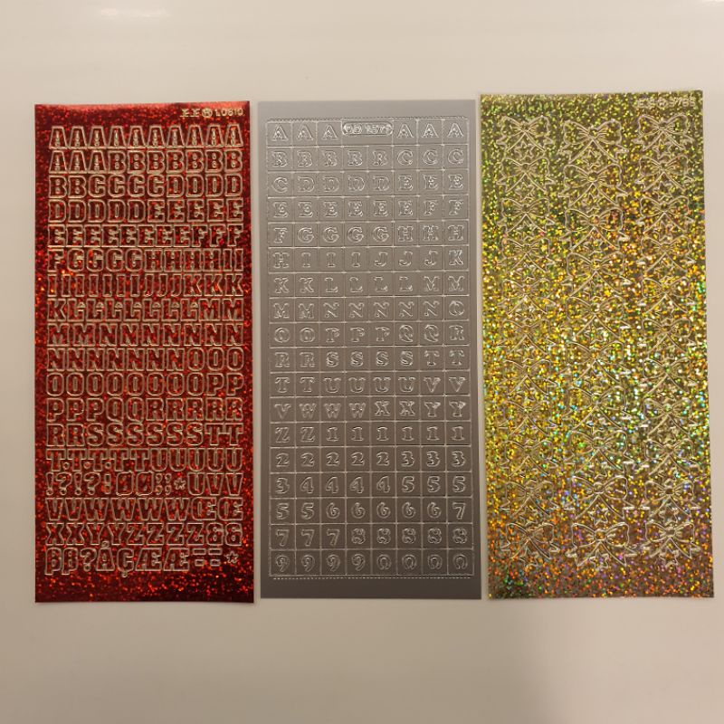 

Foil Sticker Stiker Downtown Nest Alfabet Alphabet Huruf Korea