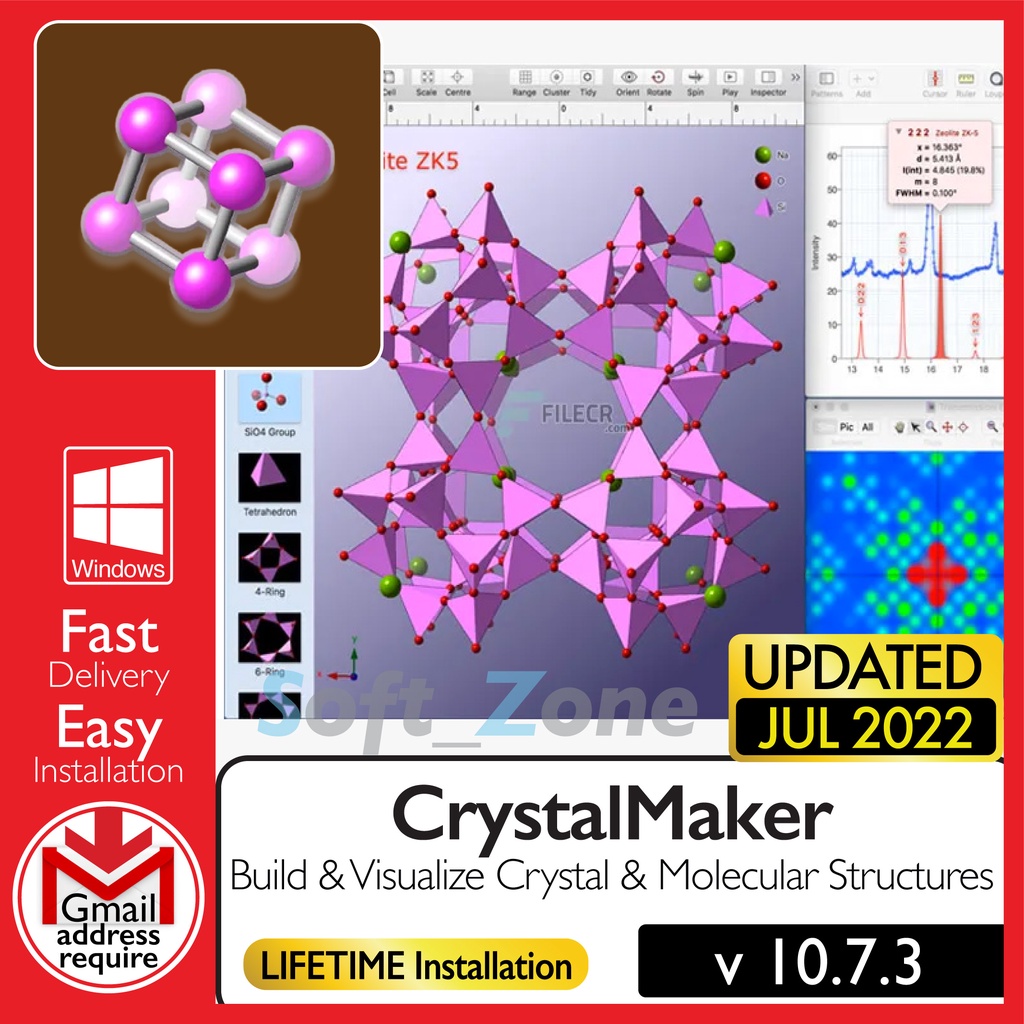 

CrystlMkr 10.7.3 - Bld & Vslz Crystl & Mlclr Strctrs [WINDOWS x64] - Dgtl Dwnld