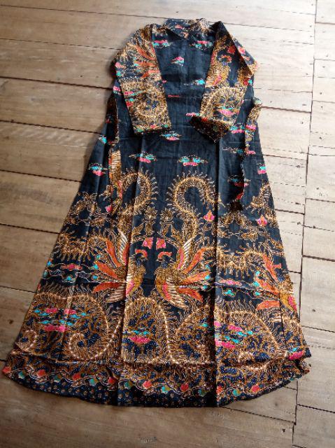 Batik Couple Keluarga Sania Ruffle Ori Ndoro Jowi Dnt Motif Madu Termurah Di Shopee