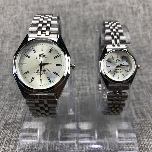 ［Ready Stock］Jam tangan rantai couple 5warna ready rantai pria wanita jam tangan warna s1021