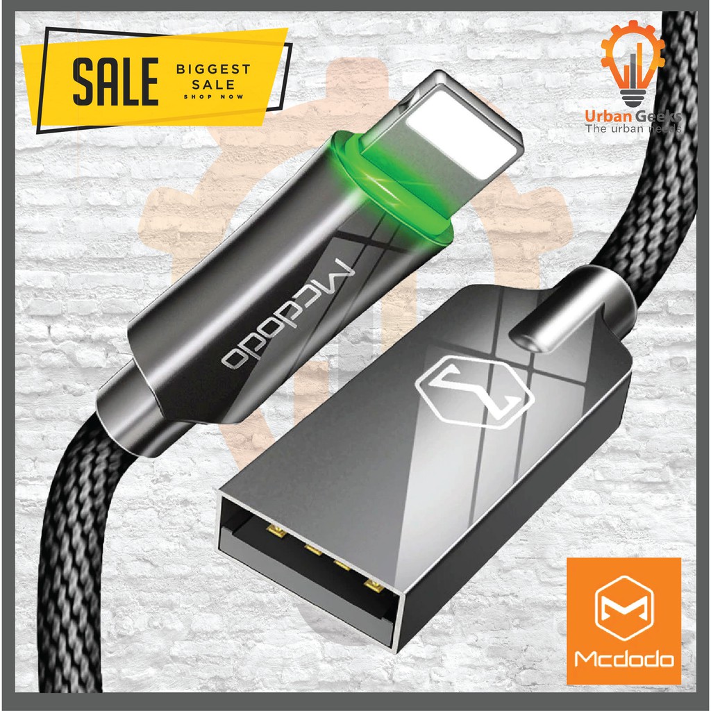 Kabel Lightning McDodo Auto Disconnect Lightning Data Cable 1.2 M 1.8 M [CA-390]