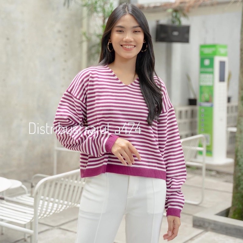 ONESET SWEATER RAJUT WINDAMALL SETELAN CELANA KULOT WANITA