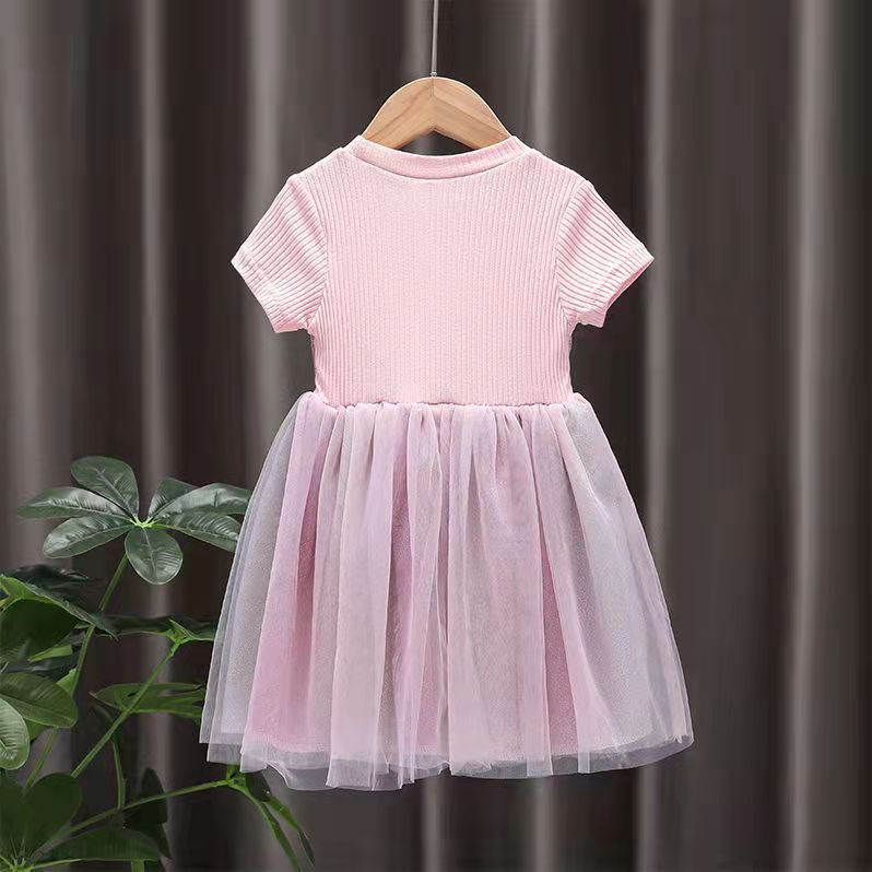 [PRINCESS KESLI] 8bulan-7tahun Dress pesta Anak perempuan lucu korea gaun anak cewek cute import baju bayi rok perempuan pink purple pakaian anak perempuan kado anak