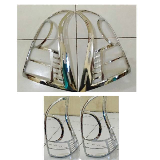 GARNIS LIST LAMPU BELAKANG CHROME ALL NEW AVANZA &amp; ALL NEW XENIA 2012 - 2015