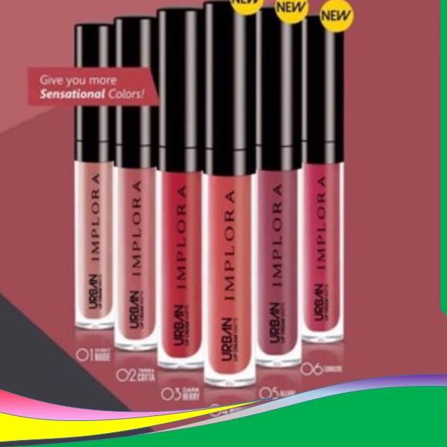 【FRE⚡H】Lipstik, lipcream, liftik, liptik, lipcrem implora matte lip cream velvet Populer ori