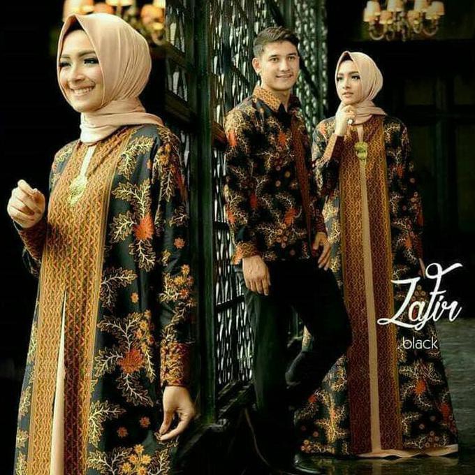 Baju batik couple sarimbit seragam pesta keluarga hijab baju muslim | MURAH