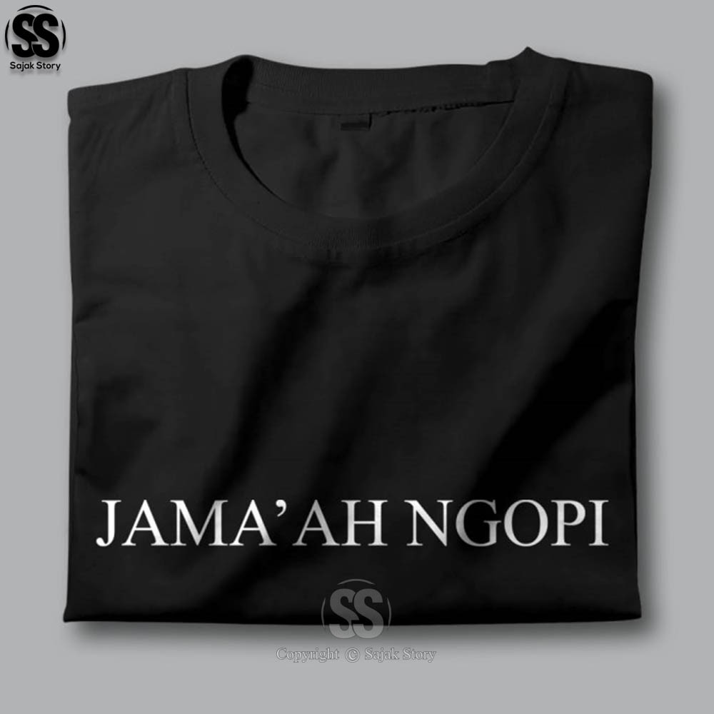 Custom Kaos Kata Kata Kaos Tulisan Jamaah Ngopi Baju Distro
