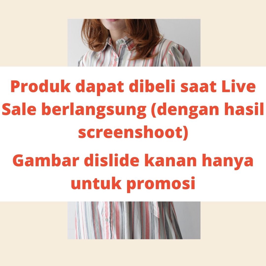 Shopee Live Sale Missty Special Sale Harga Rp 300.000-500.0000 Blouse Tunik Gamis Kemeja Celana Rok 