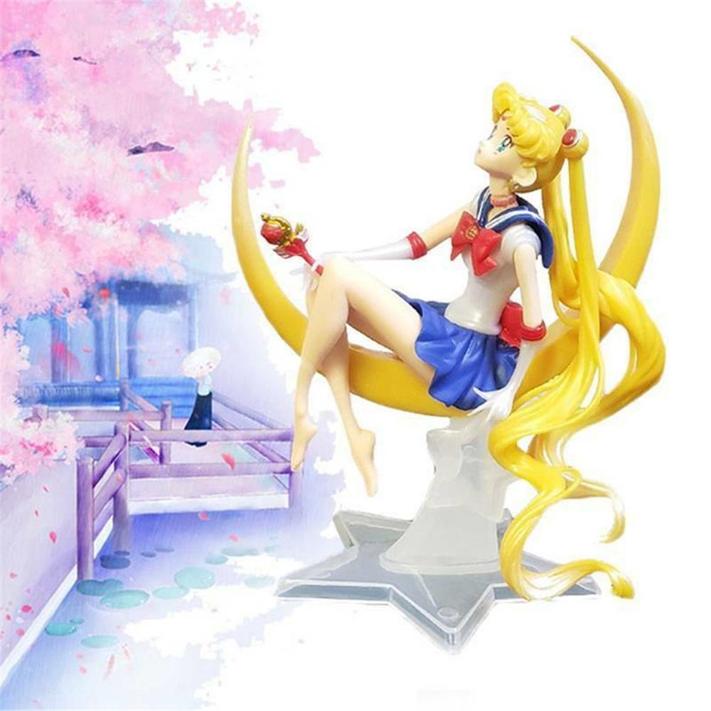 [Elegan] Mainan Figure Ornamen Rumah Tsukino Usagi Sailor Moon Model Toy Action Figure