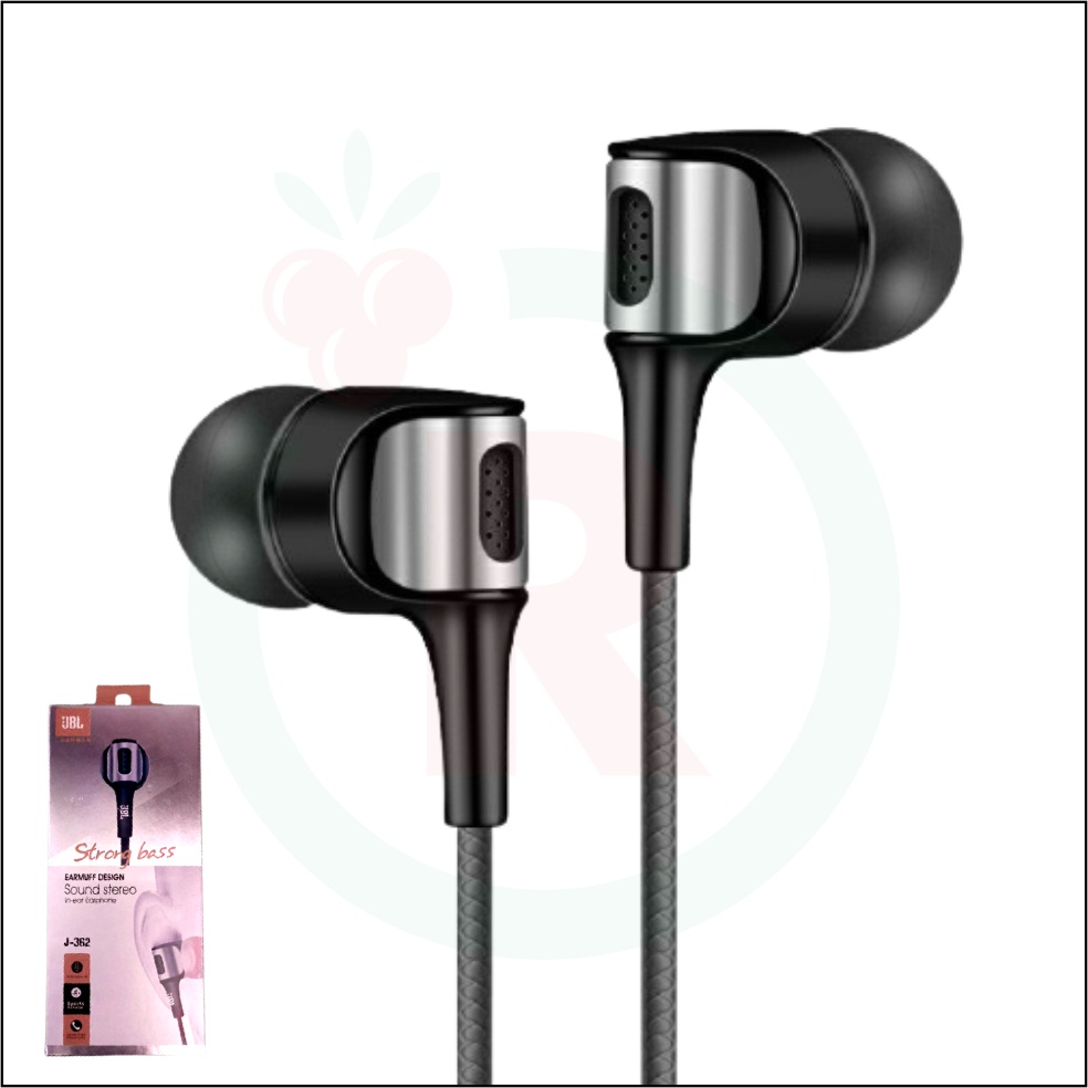 Earphone JBL 362 stereo bass music telfon headset mic