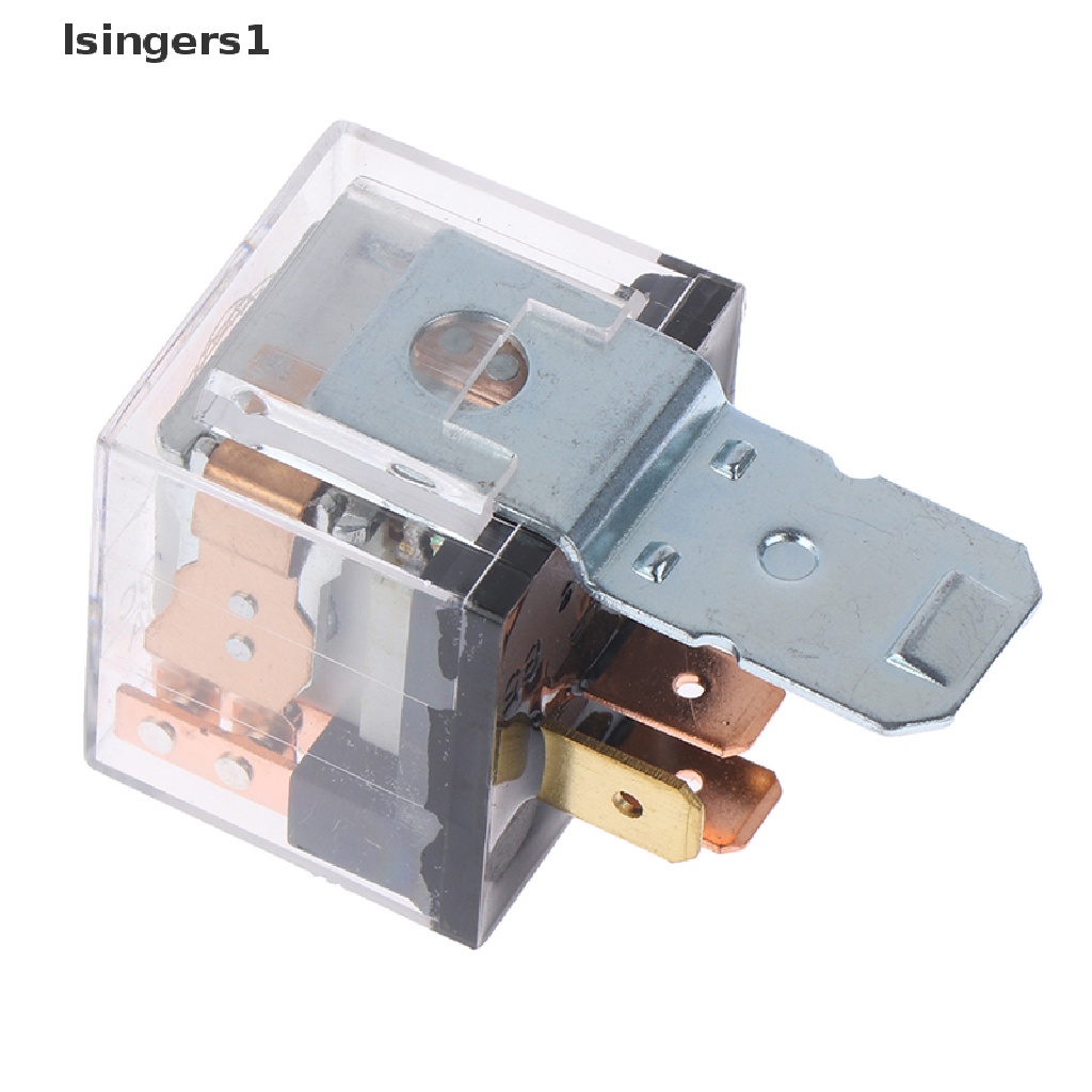 (lsingers1) Relay spdt control Mobil 12v / 24v 100a 4pin / 5pin Tahan Air