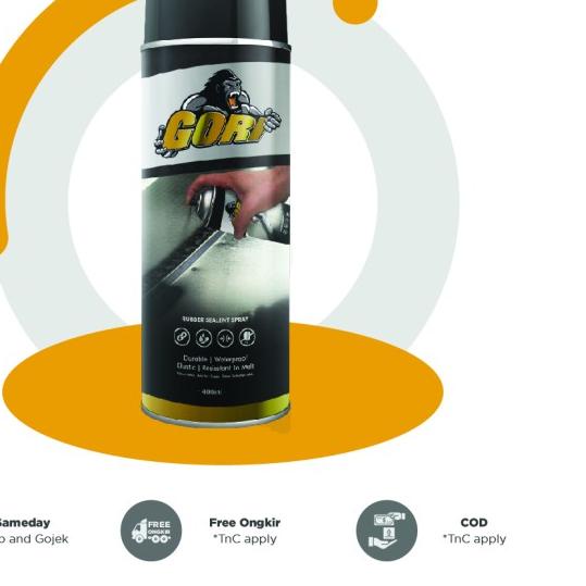 ☄ Gori Sealant Spray - Hitam ❋