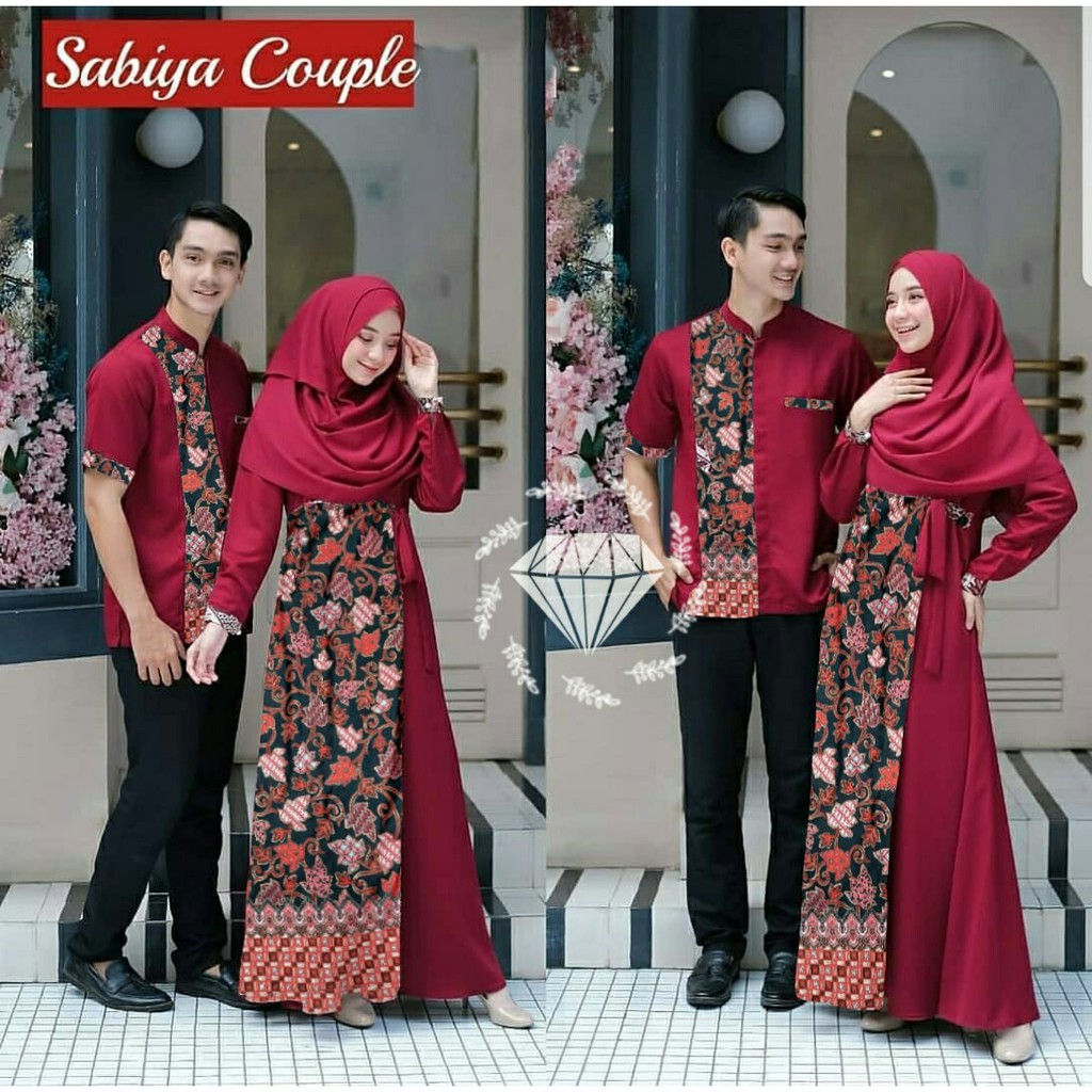 CP MAXI SABIYA BATIK  / COUPLE BATIK SABIYA / CP COUPLE SABIYA BATIK MOSCREPE XL