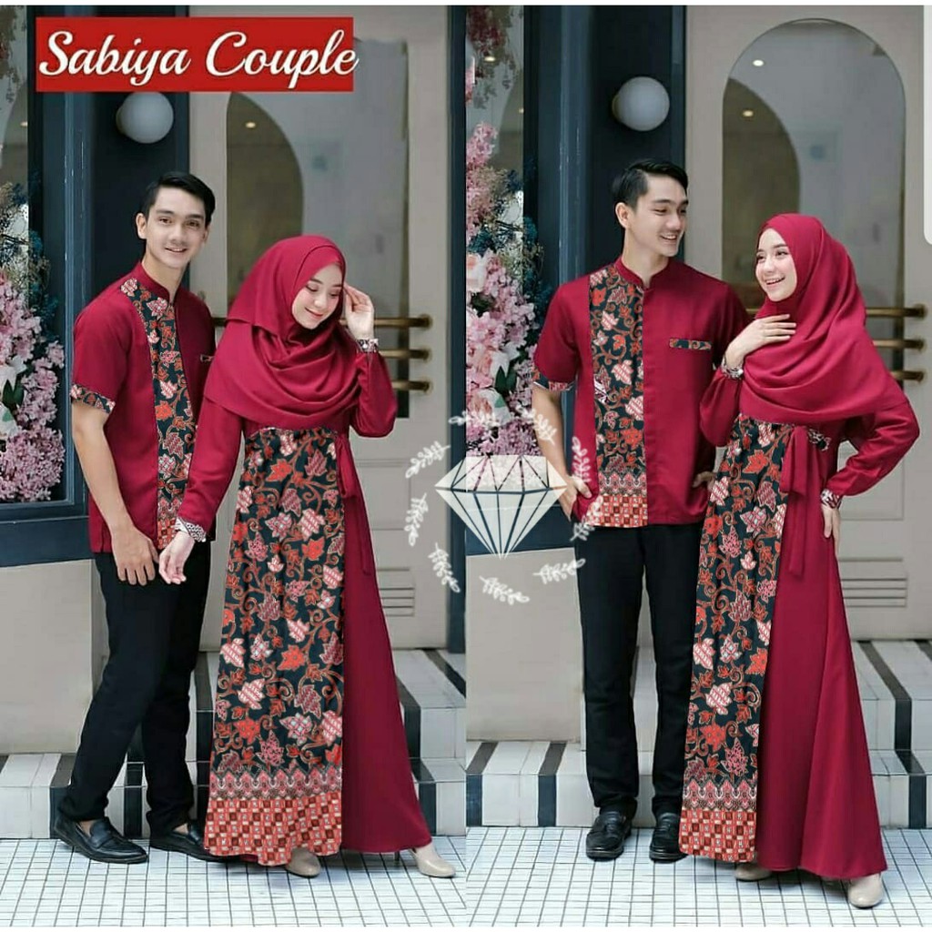 CP MAXI SABIYA BATIK  / COUPLE BATIK SABIYA / CP COUPLE SABIYA BATIK MOSCREPE XL