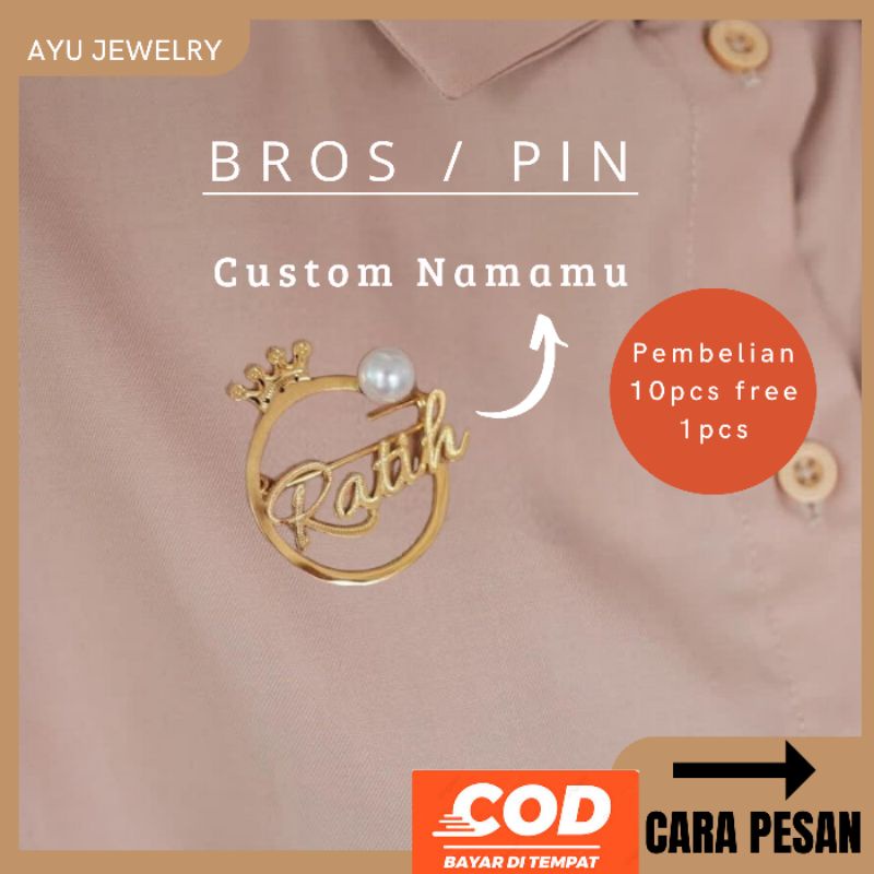 Bros Pin Titanium Original Custom Namamu Good Quality