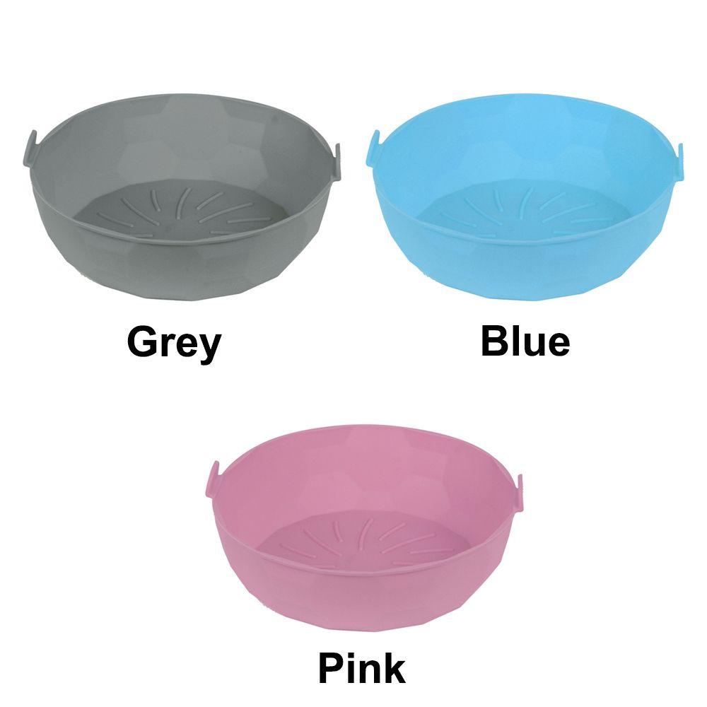 SOLIGHTER Silicone Pot Soft Cooking Pizza Plate AirFryer Accessories Baking Basket