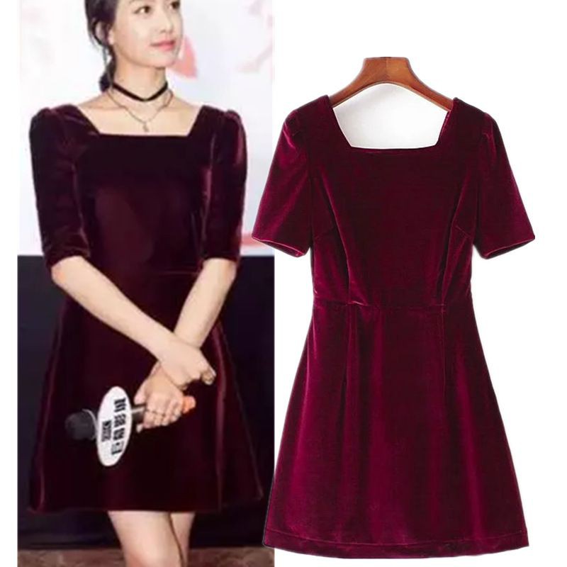 Casual Mini Dress Lengan Pendek Import - 42542 Red Elegant Dress
