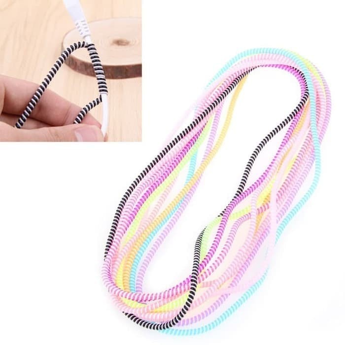 Pelindung Kabel 2 Warna (Transparan) Pelindung Kabel Hp
