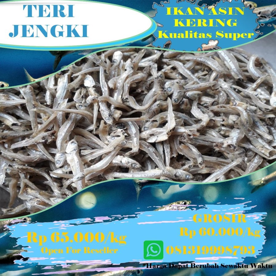 

Ikan Teri Jengki Asin/Jengki Asin/Jengki Kualitas Super