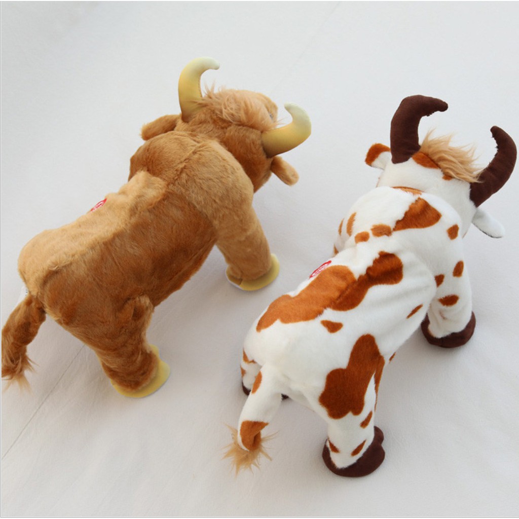 Mainan Anak Boneka Banteng MATADOR Joget/Berjalan/Melompat dengan Music/Boneka sapi/