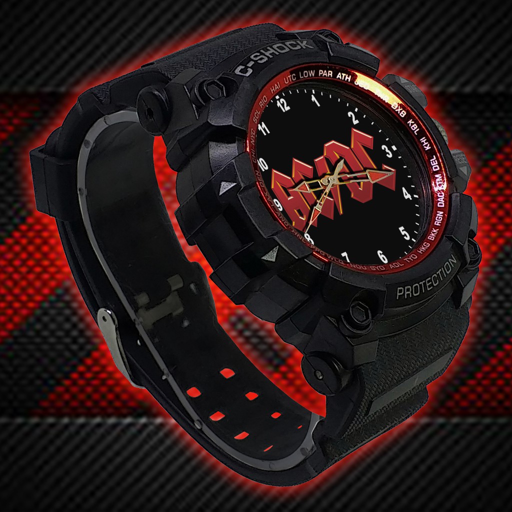 (ISTIMEWA BOSSQUE) JAM TANGAN ACDC LIST MERAH - EXCLUSIVE 3