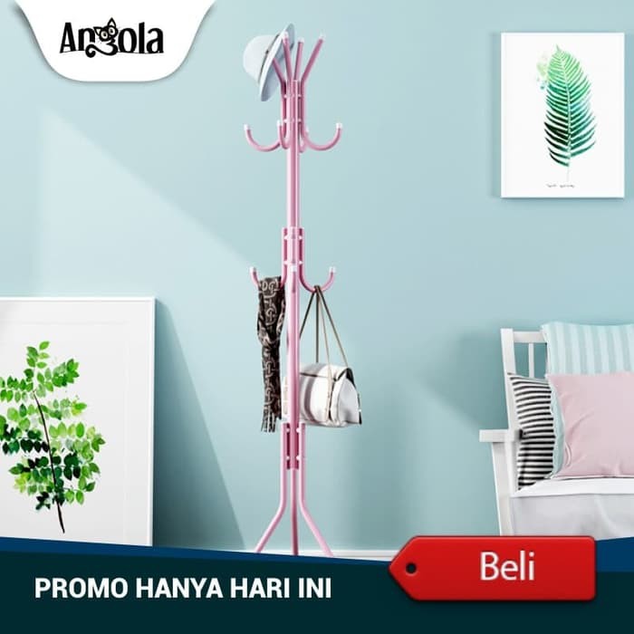 

ANG061 Angola Stand Hanger D02 Gantungan Baju Tempat Tas Dan Topi Rak