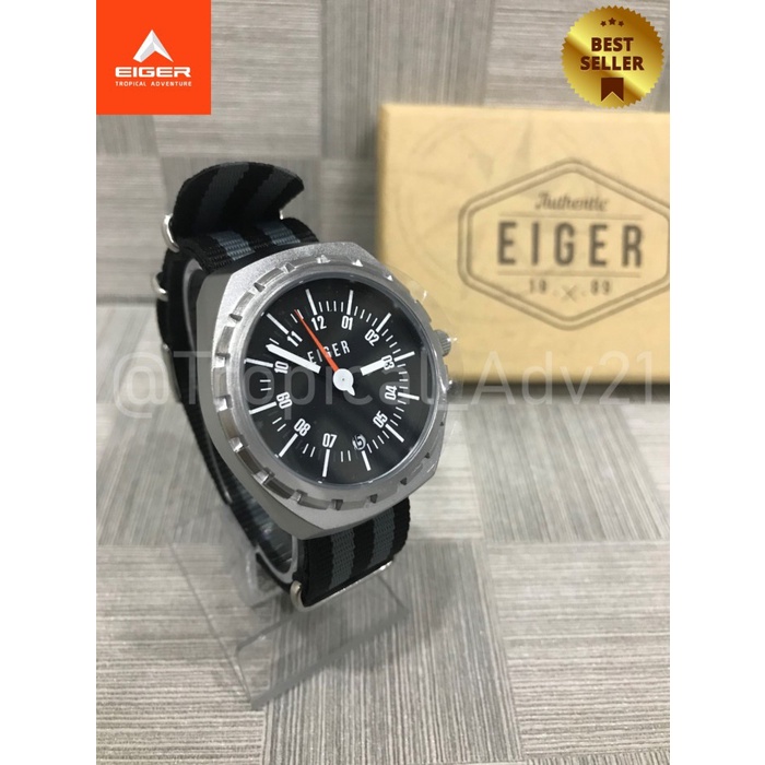 Eiger1989 |JAM TANGAN ANALOG | MOIRA|3847|SILVER