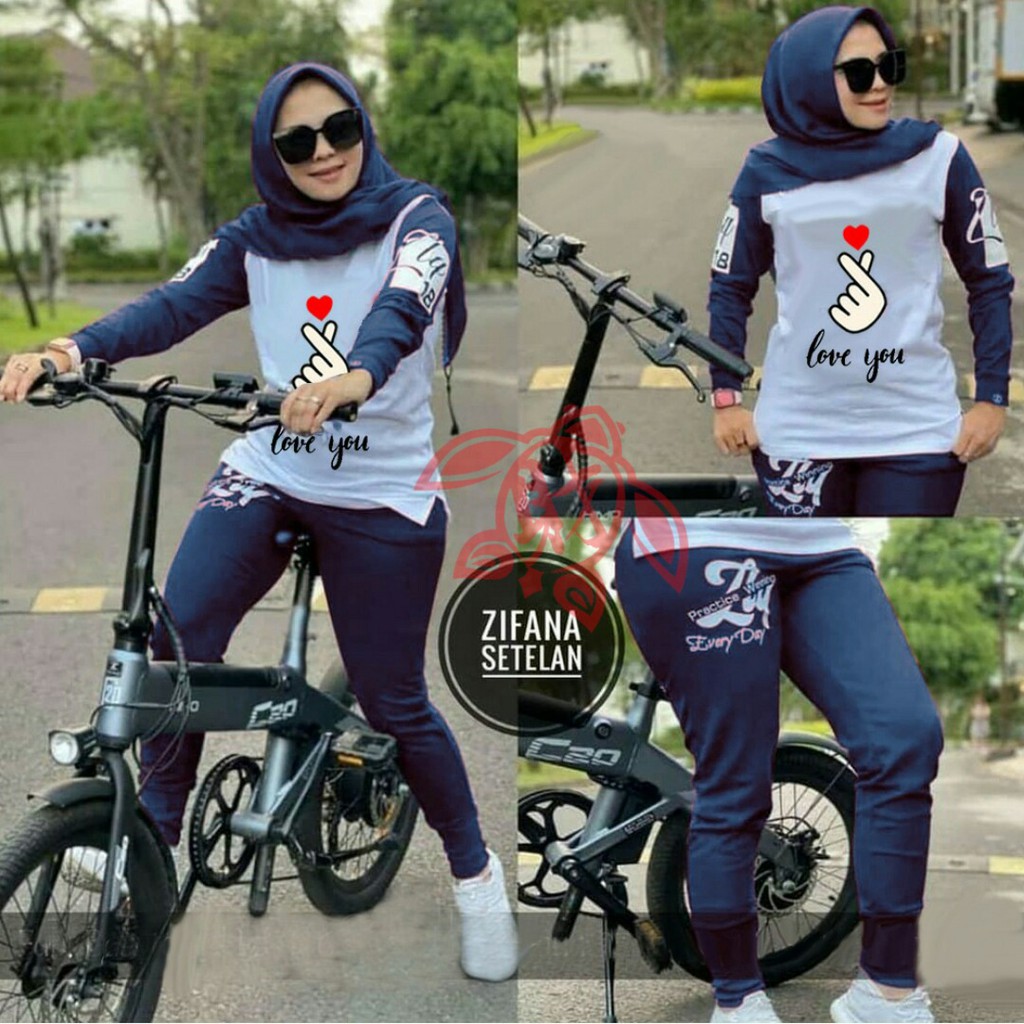 SET ZIFANA SARANGHE mF / TRAINING SET CINTA / SETELAN WANITA