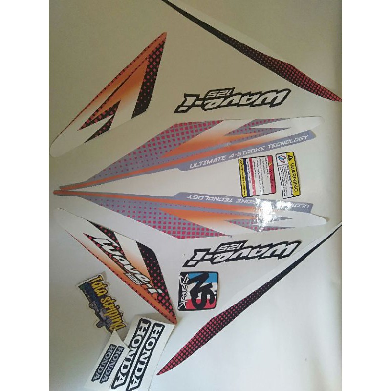 striping wave 125 i hitam karisma 125