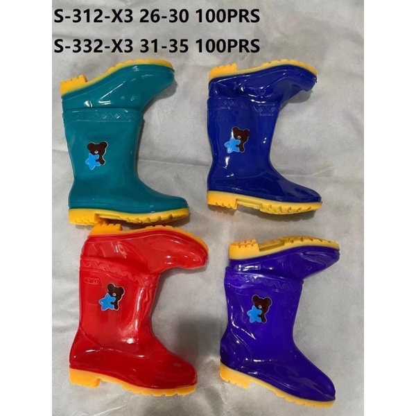 Sepatu Boots Anak S312 Sepatu Boots Air Hujan Terbaru