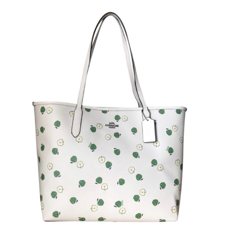 Coach City Tote With Apple Print (C4119)