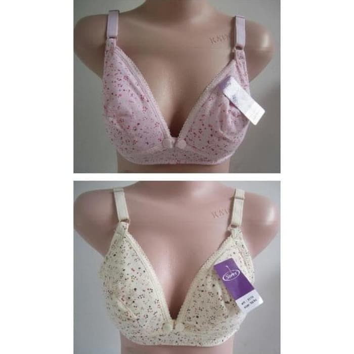 Sorex 8110 BH Bra Ibu Menyusui Bayi Nursing Tanpa Kawat Kait 3 Motif Bunga