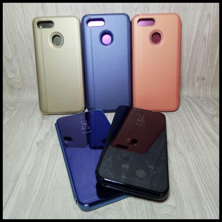 Xiaomi Mi 8 Lite Mi8 Lite Mi8Lite Flip Clear View Standing Cover Luxury Mirror Case Casing